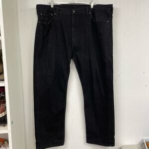 Levi’s Black Mens 505 Straight Leg Jeans 42 X 30